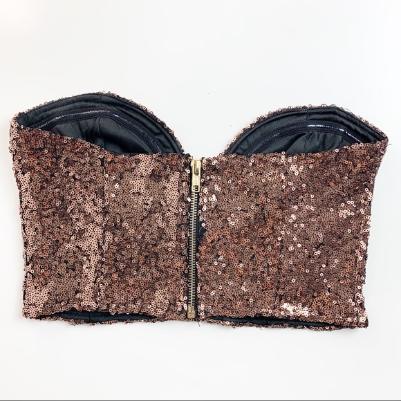 ❌SOLD❌ Charlotte Russe Night Out Crop Bustier - Picture 3 of 5